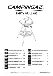 Campingaz PARTY GRILL 600 Instrucciones De Empleo