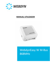 Webdyn WebdynEasy W M-Bus Manual Utilizador