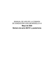 LUDLUM 9-4 Manual De Uso