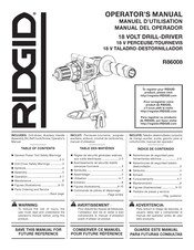 RIDGID R86008 Manual Del Operador