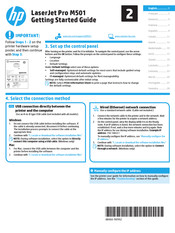 HP LaserJet Pro M501 Serie Guía De Inicio