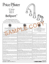 Price Pfister Bellport 31 Serie Manual Del Usuario