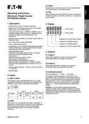 Eaton E5148C24 Serie Instrucciones De Operación