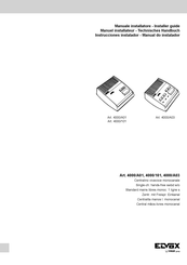 Vimar ELVOX 4000/A01 Instrucciones Instalador