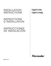 Thermador T36IT71FN Instrucciones De Instalación