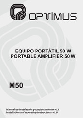 Optimus M50 Manual De Instalación Y Funcionamiento