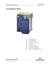 Emerson 396560-02-4 Instrucciones De Seguridad Para De Uso