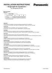 Panasonic R410A Instrucciones De Instalación