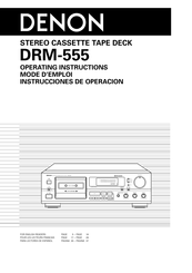 Denon DRM-555 Instrucciones De Operación