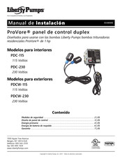 Liberty Pumps ProVore PDCW-230 Manual De Instalación