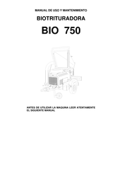 Honda BIO 750 Manual De Uso Y Mantenimiento