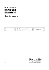 Focusrite RedNet D16R MkII Guia Del Usuario