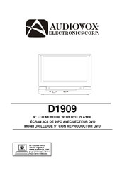 Audiovox Electronics D1909 Manual De Usuario