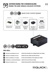 Quick QCC DRV 4CV Manual De Instalacion Y Uso