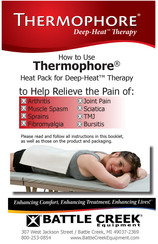 Battle Creek Thermophore Deep-Heat Therapy Manual De Instrucciones