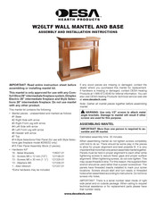 Desa W26LTF Instrucciones De Ensamble, Instalación Y Operación