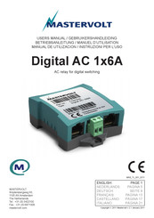 Mastervolt Digital AC 1x6A Manual De Utilización