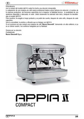 Nuova Simonelli APPIA II COMPACT Manual Del Usuario