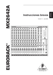 Behringer EURORACK MX2642A Instrucciones Breves