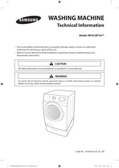 Samsung WF433B GJ Serie Información Técnica