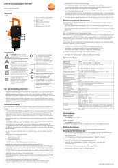 testo 0590 0003 Manual De Instrucciones