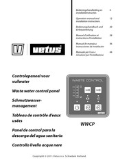 Vetus WWCP Manual De Manejo Y Instrucciones De Instalación