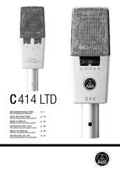 AKG Acoustics C414 LTD Modo De Empleo