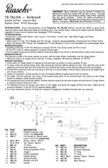 Paasche Airbrush TS TALON Manual De Instrucciones