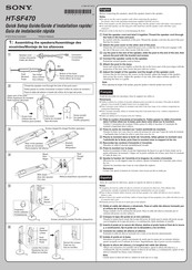 Sony HT-SF470 Guía De Instalación Rápida