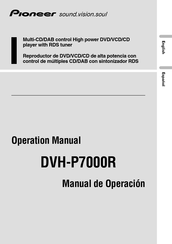 Pioneer DVH-P7000R Manual De Operación