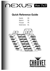 Chauvet Professional NEXUS Aw 7x7 Guía De Referencia Rápida
