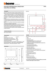 Bticino 344682 Manual Del Usario