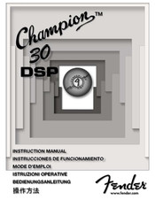 Fender Champion 30 DSP Instrucciones De Funcionamiento