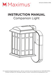 MAXIMUS Companion Light SPL06-07A1N4-ORB Manual De Instrucciones