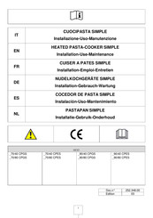 LIBRETTO 90/80 CPES Serie Instalación, Uso, Mantenimiento