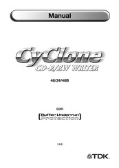 TDK CyClone Al-CDRW482448B Manual