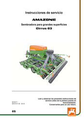 Amazone Cirrus 4003-CC Instrucciones De Servicio