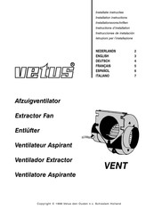 Vetus VENT Instrucciones De Instalación