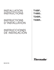 Thermador T30BR Serie Instrucciones De Instalación