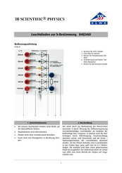 3B SCIENTIFIC PHYSICS 8482460 Instrucciones De Uso