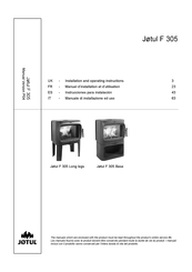 Jøtul F 305 Base Instrucciones Para Instalación