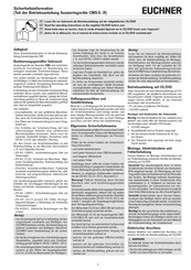 EUCHNER CMS-E-BR Información De Seguridad