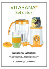 Kasanova VITASANA Set detox Manual De Instrucciones