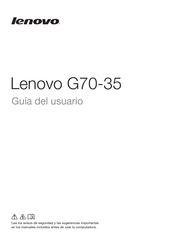 Lenovo G70-35 Guia Del Usuario