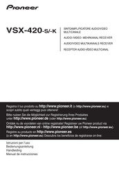 Pioneer VSX-420-S Manual De Instrucciones