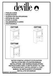 deville C077AR Instrucciones Para La Instalación Y El Uso