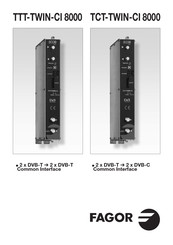 Fagor TCT-TWIN-CI 8000 Manual Del Usuario