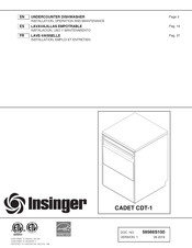 Insinger CADET CDT-1 Instalacion, Uso Y Mantenimiento