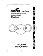 Cooper Lighting CMX1W Manual De Instrucciones