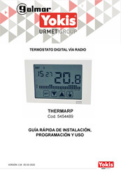 Urmet Yokis 5454489 Guía Rápida De Instalación, Programación Y Uso